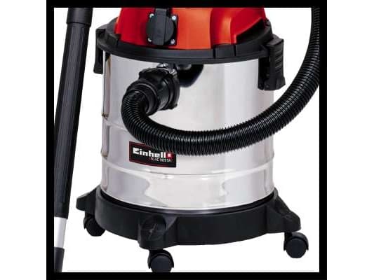 Einhell TC-VC 1820 SA 2342425 Aspiratutto 1250 W 20 l, 1250 W, Sylinteripölynimuri, Pölypussi, 20 L, 80 dB, Kromi, Punainen