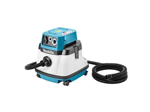 Makita VC2510LX1, Kuiva ja märkä, Musta, Sininen, Valkoinen, 58,3 l/s, 22 kPa, 5 m, 73 dB