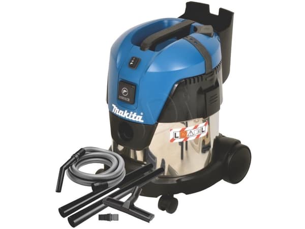 Makita VC2012L, Kuiva ja märkä, Musta, Sininen, Hopea, L, 15 L, 12 L, 7,5 m