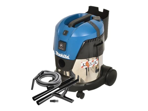 Makita VC2012L, Kuiva ja märkä, Musta, Sininen, Hopea, L, 15 L, 12 L, 7,5 m