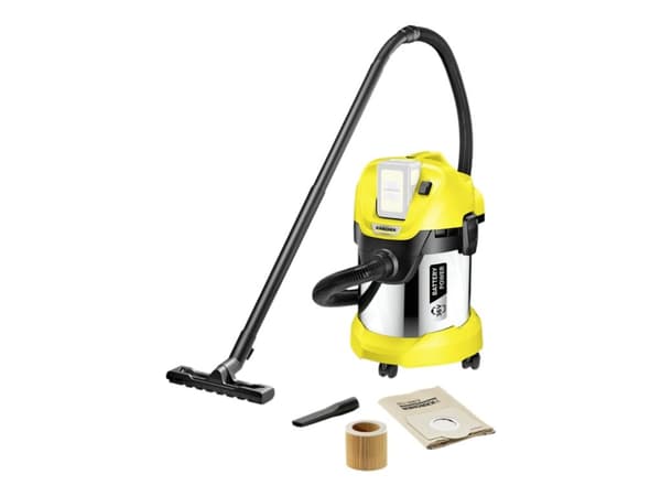 Kärcher WD 3 Battery Premium, 300 W, Tynnyri-imuri, Kuiva ja märkä, Pölypussi, 17 L, Suodatus - SOLO
