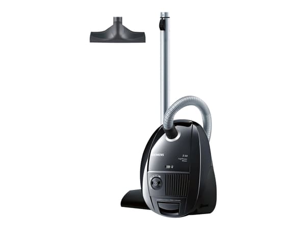 Siemens VSZ3B212, 600 W, Sylinteripölynimuri, Kuiva, Pölypussi, 4 L, 74 dB musta