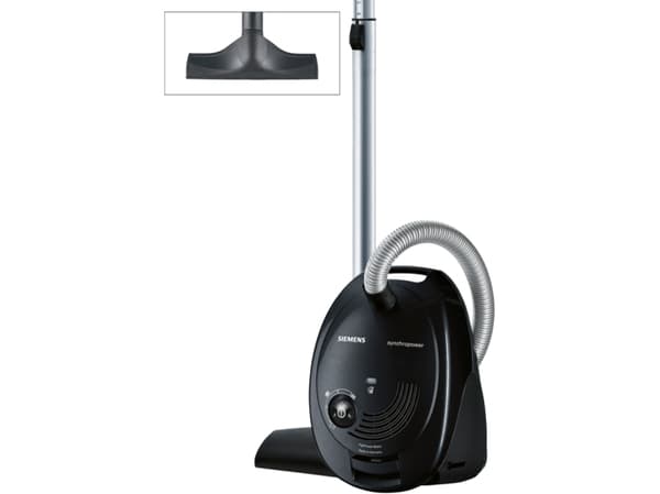 Siemens Synchropower VS06A212 - Støvsuger - kanister - pose - svart