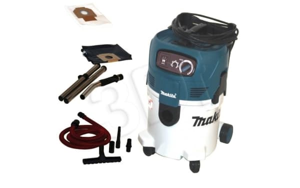 Makita VC3012M, Kuiva ja märkä, Musta, Sininen, Valkoinen, Polyeteenitereftalaatti, M, 30 L, 23.5, 30