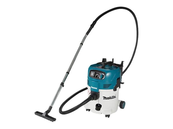 Makita VC3012M, Kuiva ja märkä, Musta, Sininen, Valkoinen, Polyeteenitereftalaatti, M, 30 L, 23.5, 30