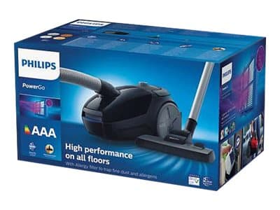 Philips 2000 series 900 W, 99,9 % dammuppsugningsförmåga*, Dammsugare med påse