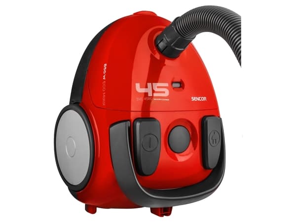 Sencor SVC 45RD-EUE3, 850 W, Sylinteripölynimuri, Kuiva, Pölypussi, 1,5 L, Suodatus