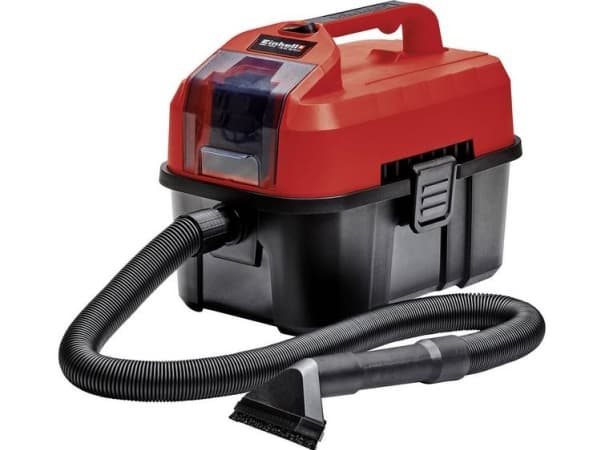 Einhell TE-VC 18/10 Li-Solo, 10 l, Veske, Sort, Rød, 2 m, 3,6 cm, Tørr & våt - SOLO