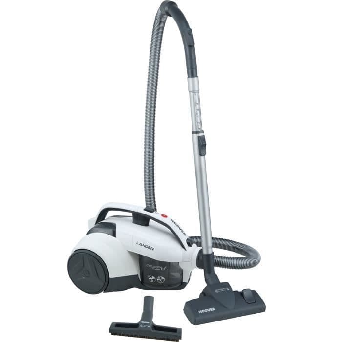 HOOVER LA71_LA10 Kompakt trådløs støvsuger - AADC - 78dB - 1,5L - 700 W - Handlingsområde 7,5 m - Vaskbar EPA - Hvid