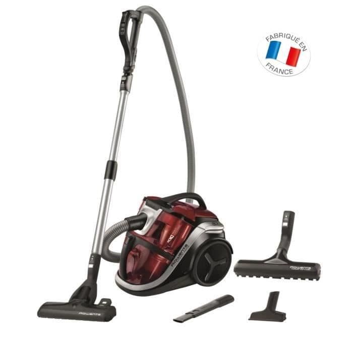 ROWENTA Støvsuger uden multicyklonisk taske - RO8313EA - 750W - 68 dB - 3AAA - Rød + parketbørste