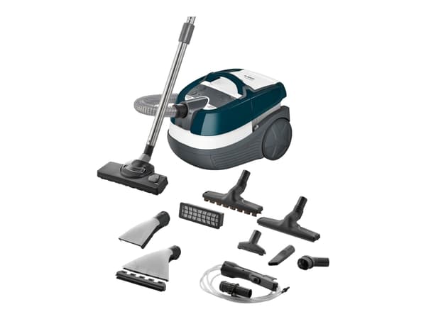 Bosch Serie | 4 BWD41720 - Dammsugare - med behållare - med/utan påse - 1700 W - vit/turkos