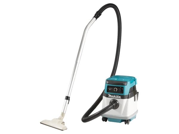 Makita DVC150LZ, 15 L, Sininen, Valkoinen, 3,5 m, 5 m, 3,8 cm, Kuiva ja märkä