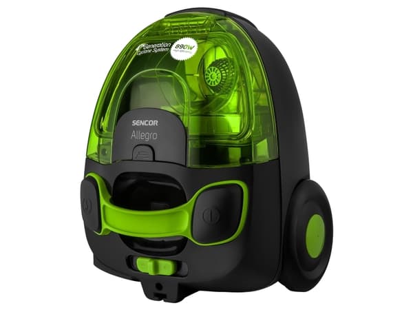 Sencor SVC 510GR-EUE2, 890 W, Sylinteripölynimuri, Kuiva, Pussiton, 1,5 L, HEPA