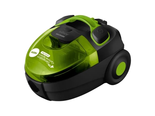 Sencor SVC 510GR-EUE2, 890 W, Sylinteripölynimuri, Kuiva, Pussiton, 1,5 L, HEPA musta, Vihreä