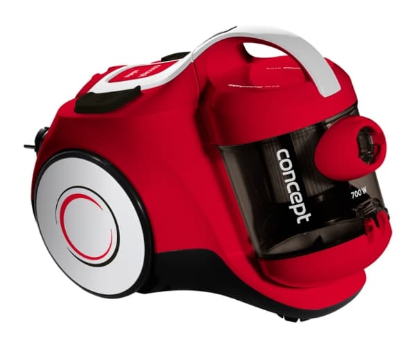 Concept VP5075, 700 W, Sylinteripölynimuri, Kuiva, Pussiton, 1,5 L, Sykloninen Punainen