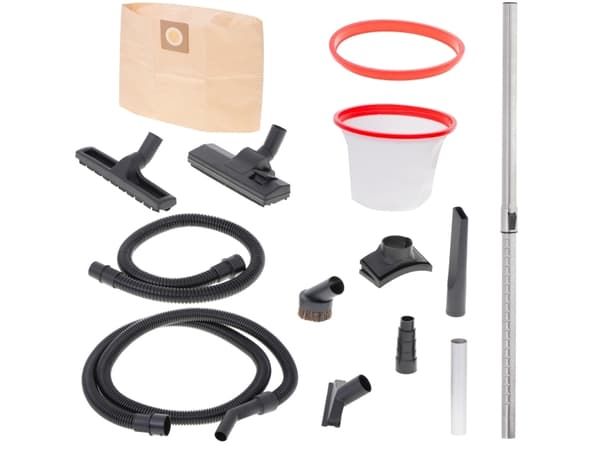 Camry Premium CR 7045, Tørr & våt, Sort, Rød, Rustfritt stål, 25 l, 36 l/s, 2,16 m³/t, 20 kPa