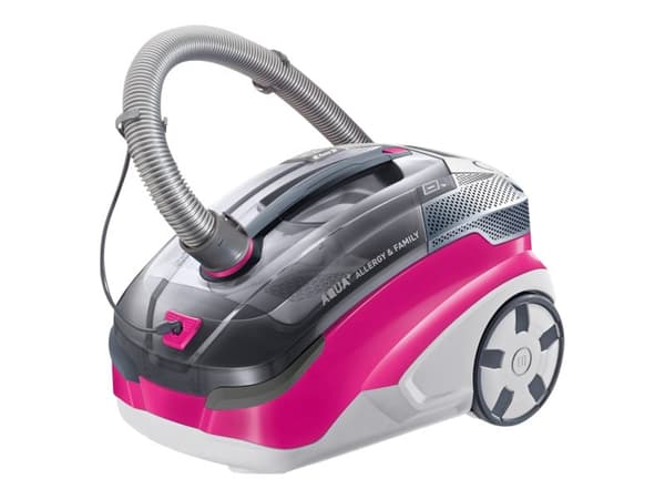 Thomas AQUA+ Allergy & Family - Dammsugare - med behållare - vattenfiltrering - 1700 W - purpurfärgad/grå