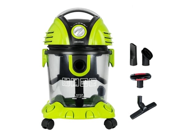 Cecotec Wet&Dry T, 1200 W, Trummdammsugare, Torr&våt, Utan påse, HEPA, Aqua-filtrering