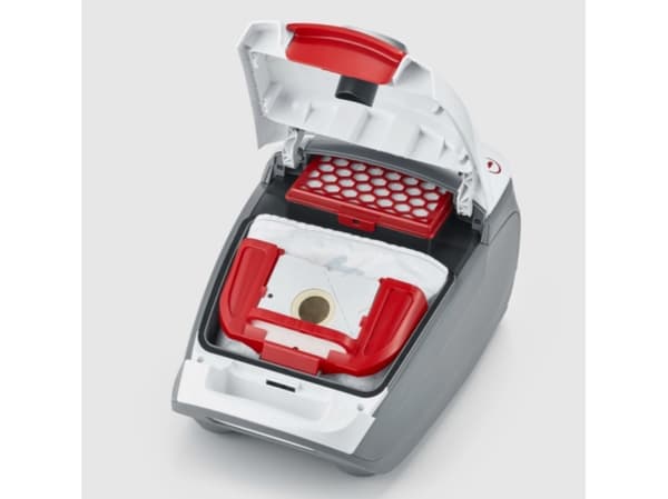 SEVERIN S'POWER BC 7047 - Støvsuger - kanister - pose - 850 W - hvit/rød