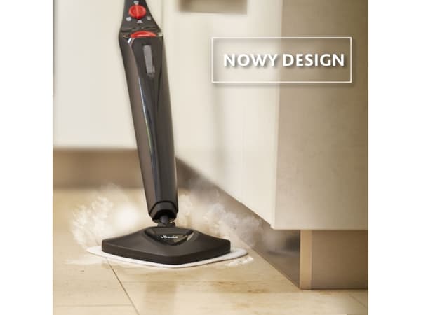 Vileda Steam Plus, Bärbar ångtvätt, 0,4 l, Svart, Rotations-, 0,4 l, 1550 W