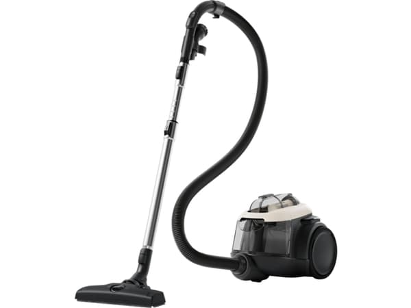 Electrolux EL61H4SW, Pussiton, Musta, Valkoinen, 9 m, Liuku, 2 renkaita, Kuiva