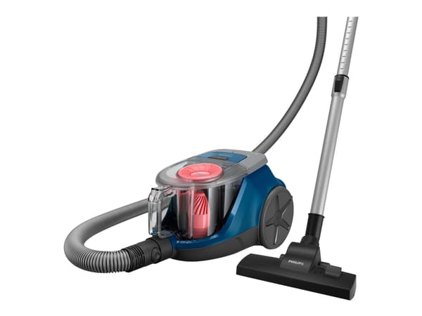 Philips 2000 series XB2123/09, 850 W, Sylinteripölynimuri, Kuiva, Pussiton, 1,3 L, Sykloninen/suodattava Sininen, Persikka