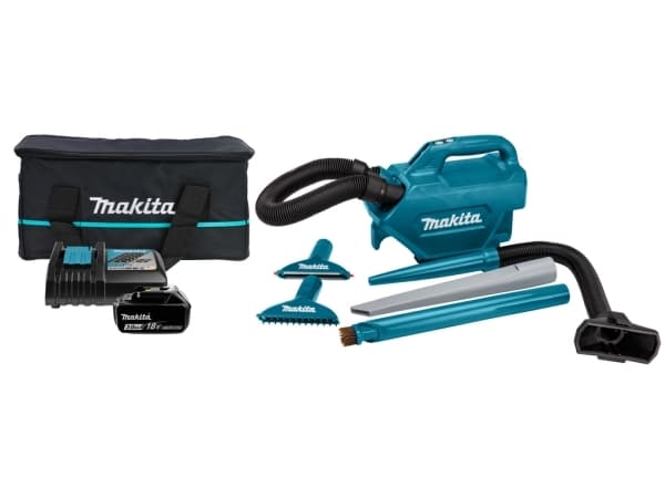 Makita DCL184RF, Tørr, Støv pose, 0,5 l, Sort, Blå Sort, Blå