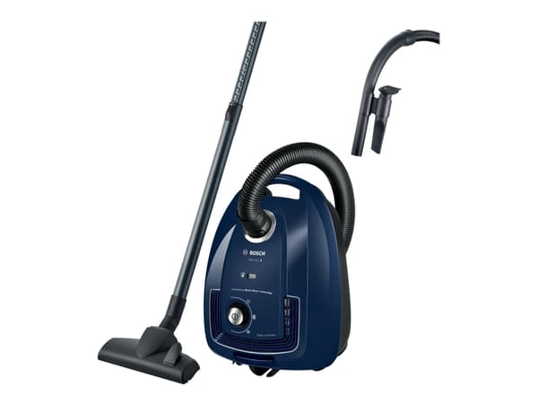 Bosch Serie 4 BGD38BU2, 600 W, Tynnyri-imuri, Kuiva, Pölypussi, 4 L, Suodatus Sininen