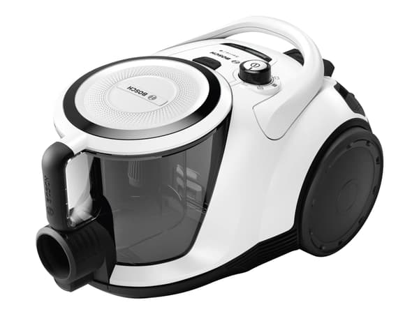 Bosch BGS41K332, 550 W, Sylinteripölynimuri, Kuiva, Pussiton, 2,4 L, HEPA Valkoinen