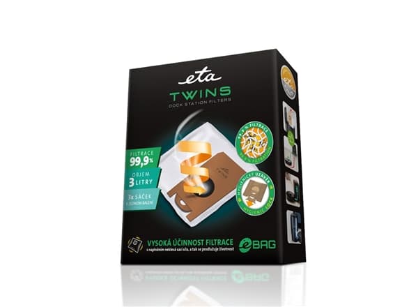 ETA Dust bag ETA624000280 3000 ml, 3 pc(s), For ETA Twins 6240 90000