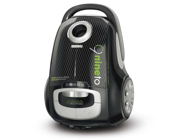 Sencor SVC 9000BK, 800 W, Sylinteripölynimuri, Kuiva, Pölypussi, 4 L, HEPA