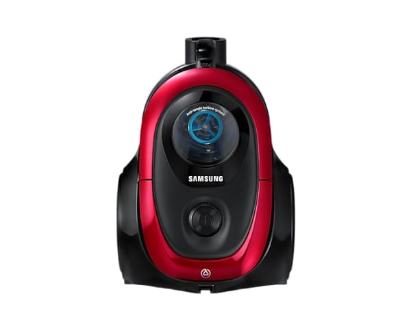 Samsung VC07M2110SR, 700 W, Sylinteripölynimuri, Kuiva, Pussiton, 1,5 L, Sykloninen musta, Punainen