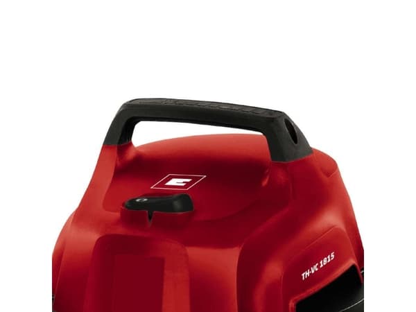 Einhell TH-VC 1815, 1250 W, Trummdammsugare, Torr&våt, 15 l, 80 dB, Svart, Grå, Röd