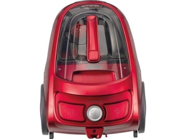 Gorenje pölynimuri VCE03SPRCY Ilman pussia, Teho 800 W, Imurin tilavuus 1,7 L, Punainen