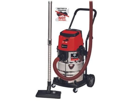 Einhell TP-VC 36/30 S Auto Solo, 36 W, Trummdammsugare, Torr&våt, 30 l, Skum, Aqua-filtrering - SOLO Grå, Röd