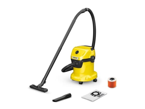 Kärcher WD 3 V-15/4/20 - Dammsugare - med behållare - med/utan påse - gul