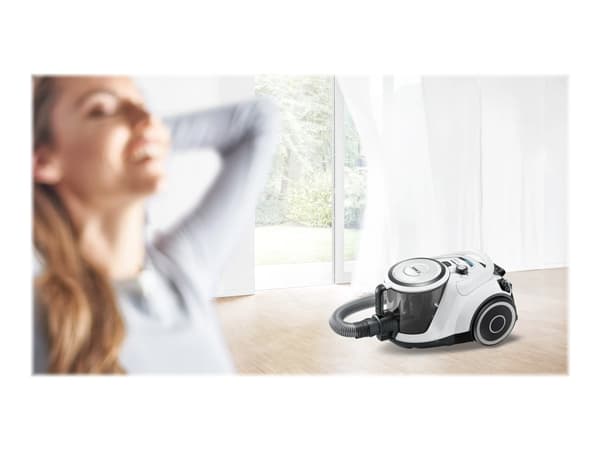 Bosch Serie | 6 BGC41XALL - Støvsuger - kanister - uten pose - hvit Hvit