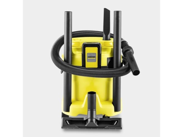 Kärcher WD 2-18 battery set - Dammsugare - med behållare - med/utan påse - gul - 1 batteri, laddare medföljer