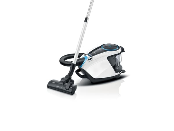 Bosch Serie 8 BGS7SIL1, Sylinteripölynimuri, Kuiva, Pussiton, HEPA, Suodatus, 64 dB musta, Valkoinen