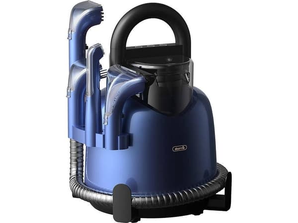 Deerma DEM-BY200, 850 W, Trommelvakuum, Tørr & våt, Uten pose, 1,4 l, Blå