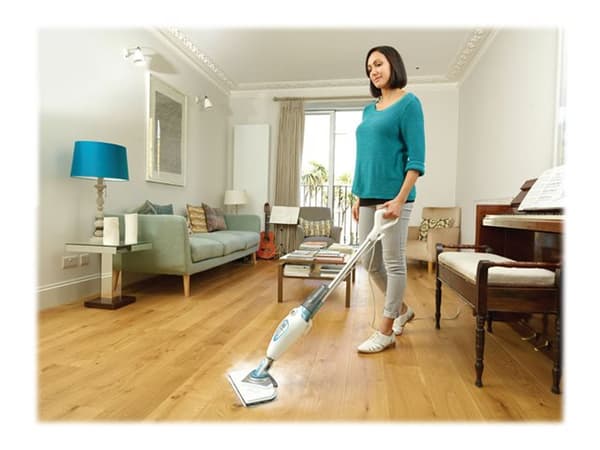 Black & Decker FSM1616, Steam mop, Valkoinen, 5 m, 0,35 L, 1600 W, 230 V