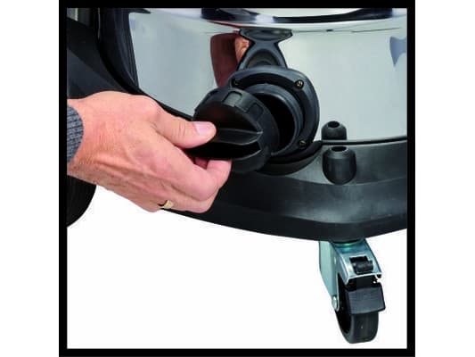 Einhell TE-VC 2350 SACL, 1800 W, Tørr & våt, Støv pose, 74 dB, Rød, Rustfritt stål