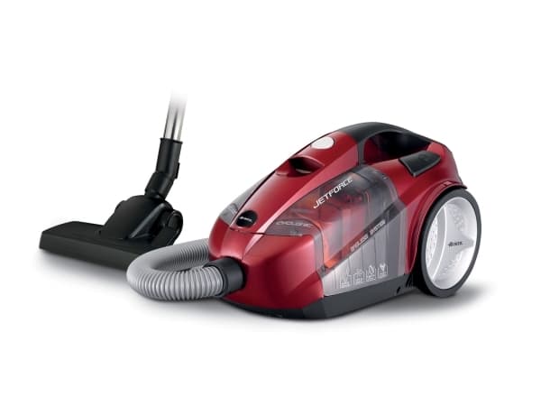 Ariete 2791 Jet Force, 800 W, Sylinteripölynimuri, Kuiva, Pussiton, 2,5 L, HEPA musta, Harmaa, Punainen