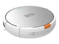 Black+Decker BXRV500E - Robottipölynimuri 4 in 1. imuroi, lakaisee, moppaa ja jynssäa musta, Ruostumaton teräs, Valkoinen