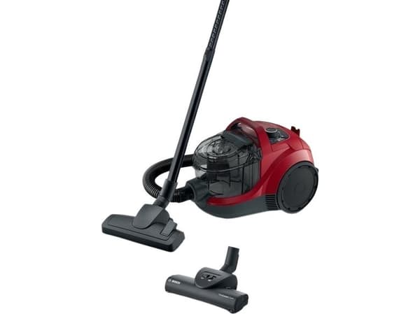 Bosch Serie 4 BGC21X350, 750 W, Sylinteripölynimuri, Kuiva, Pölypussi, 2 L, HEPA musta, Punainen
