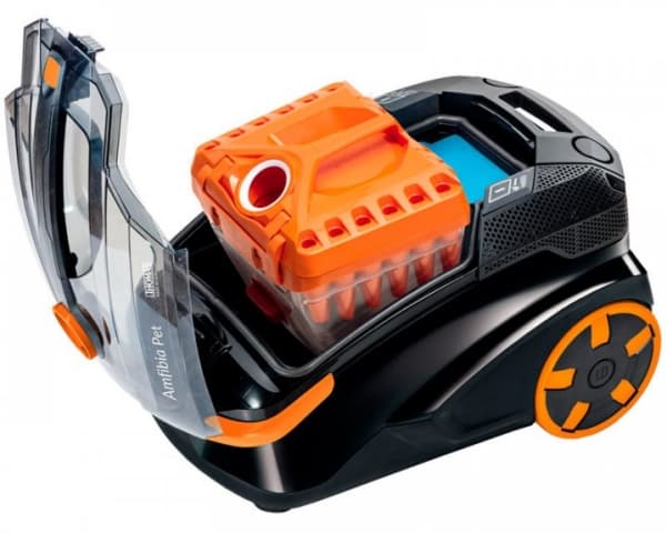Thomas DryBox Amfibia Pet, 1700 W, Torr&våt, Utan påse, 2,6 l, HEPA, Svart, Orange