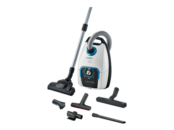 Bosch Series | 8 ProSilence BGB75XSIL - Støvsuger - kanister - pose - hvit