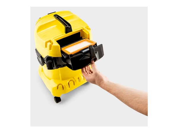 Kärcher WD 4 P V-20/5/22 - Dammsugare - med behållare - med/utan påse - gul