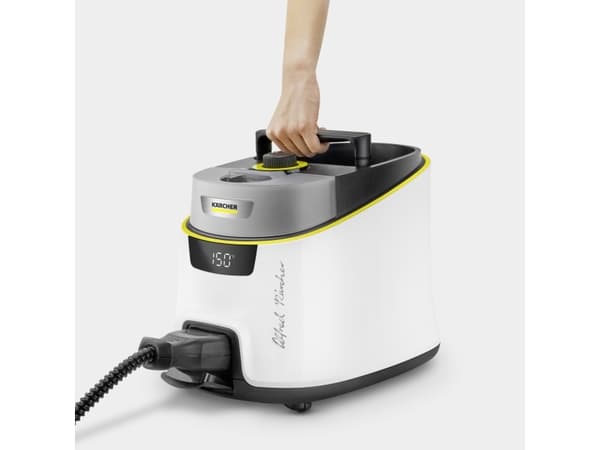 Kärcher SC 5 DELUXE SIGNATURE LINE, Cylinderångtvätt, 1,3 l, Svart, Vit, Rotations-, 50 cm, 100 cm