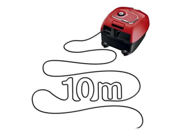 Bosch Serie 4 BGLS4X380, 600 W, Sylinteripölynimuri, Kuiva, Pölypussi, 4 L, HEPA, Hygieniasuodatin